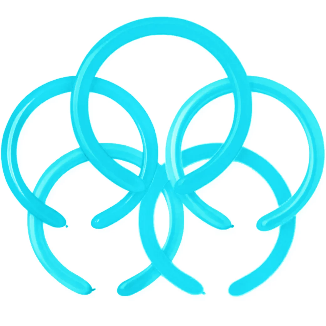 Set 10 baloane modelabile, Turcoaz