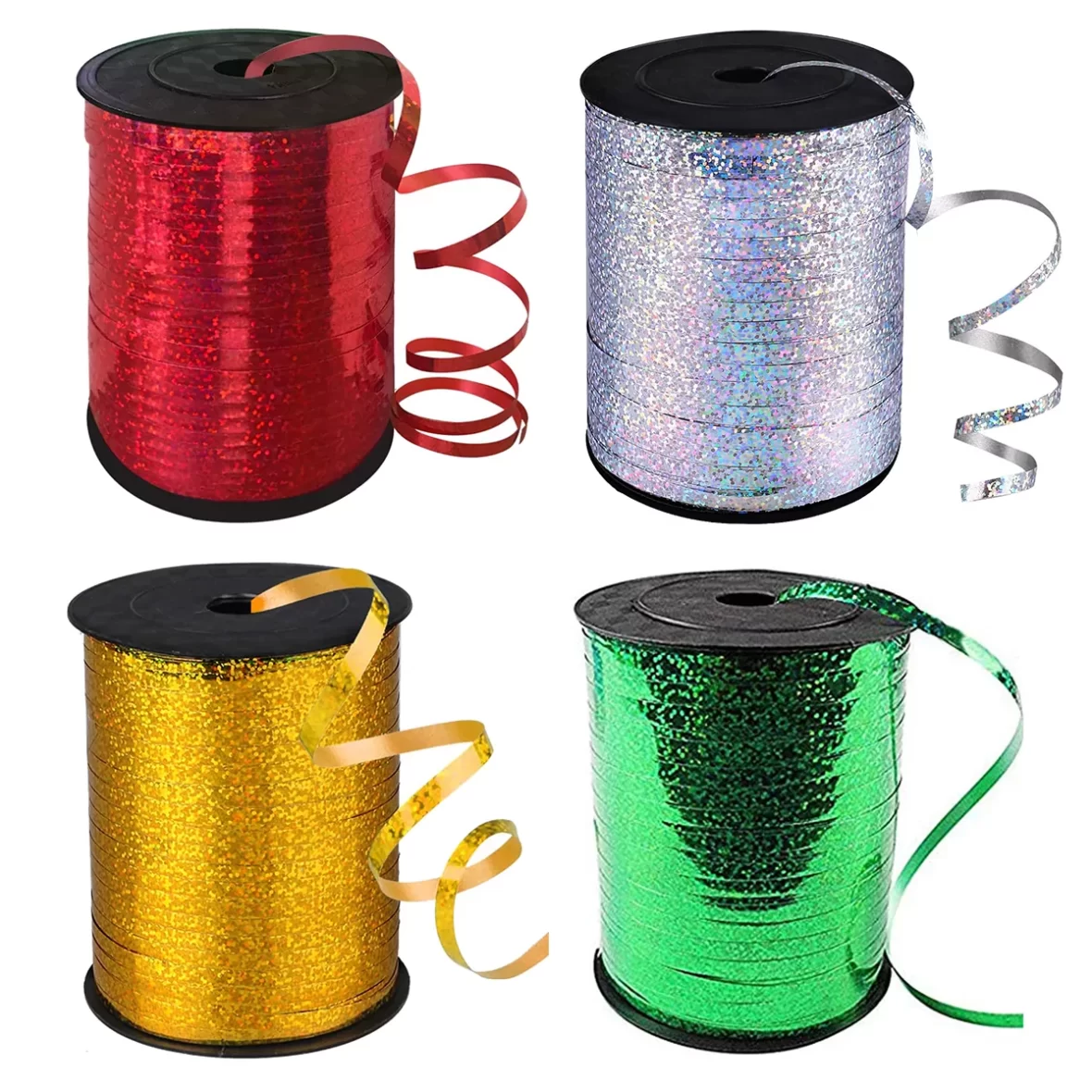 Panglica decorativa cu efect glitter, 457 m