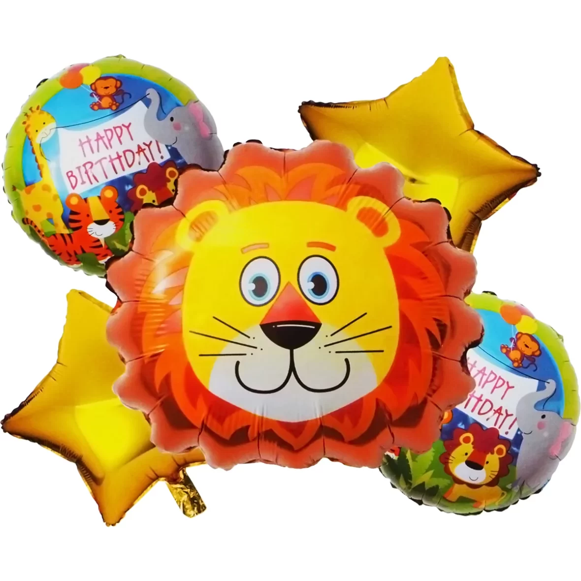 Set 5 baloane folie Leut, 58×53 cm