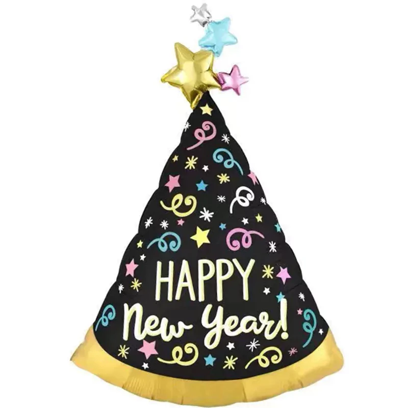 Balon figurina Brad Happy New Year 84×54 cm