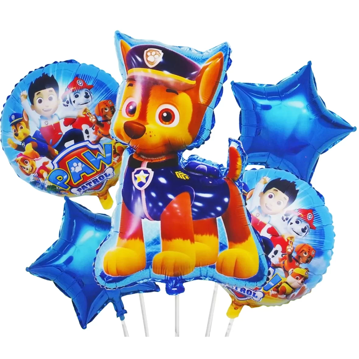 Set aranjament 5 baloane Patrula Catelusilor, cu Chase