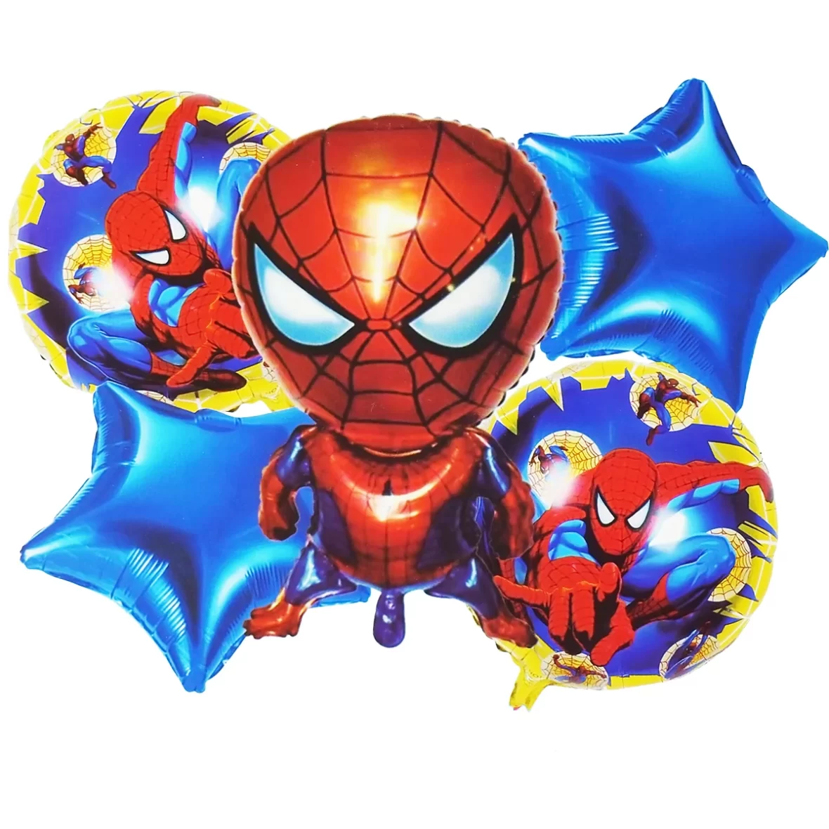 Set aranjament 5 baloane folie Spiderman