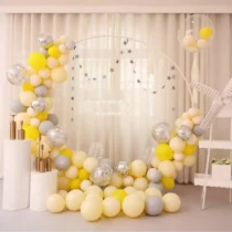 1159-arcada-baloane-in-nuante-de-galben-si-argintiu