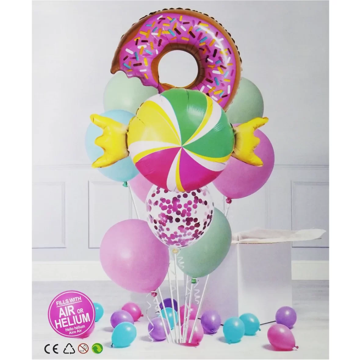 Set 10 baloane cu gogosica si acadea