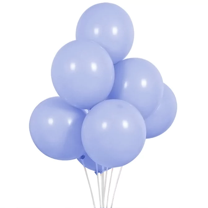 Baloane latex de 12 cm, Mov deschis, 10 bucati