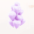 Baloane latex in forma de inimioara, Mov Macaron, 30 cm, 6 buc.