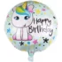 Balon folie Baby Unicorn, rotund, 45 cm