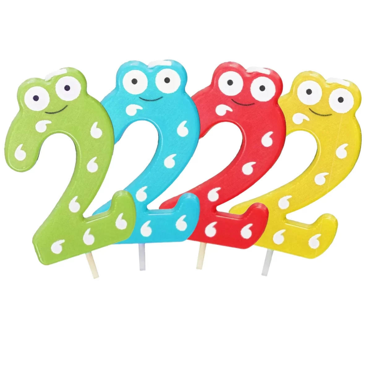 Lumanare hazlie cu cifra 2