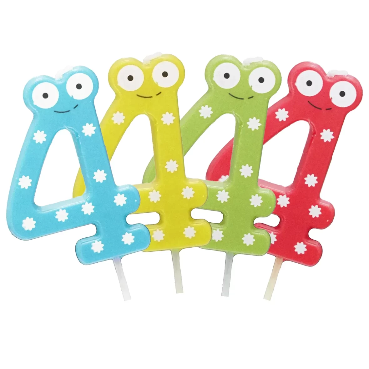 Lumanare hazlie cu cifra 4