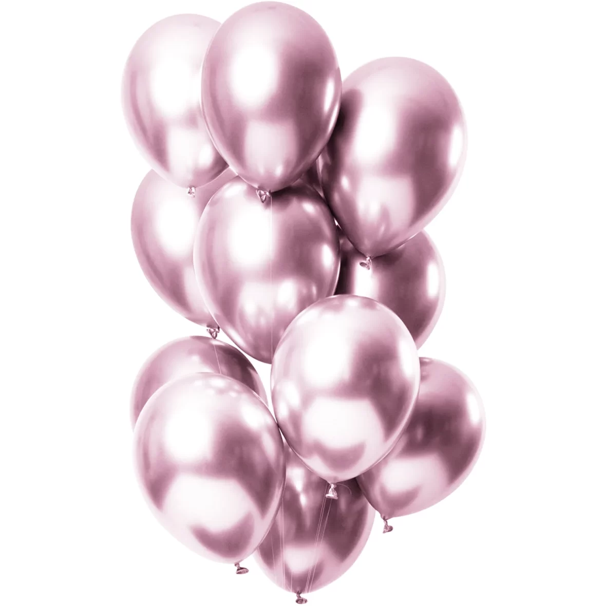 Set 10 baloane latex cromate, Lila, 25 cm, cod culoare #114