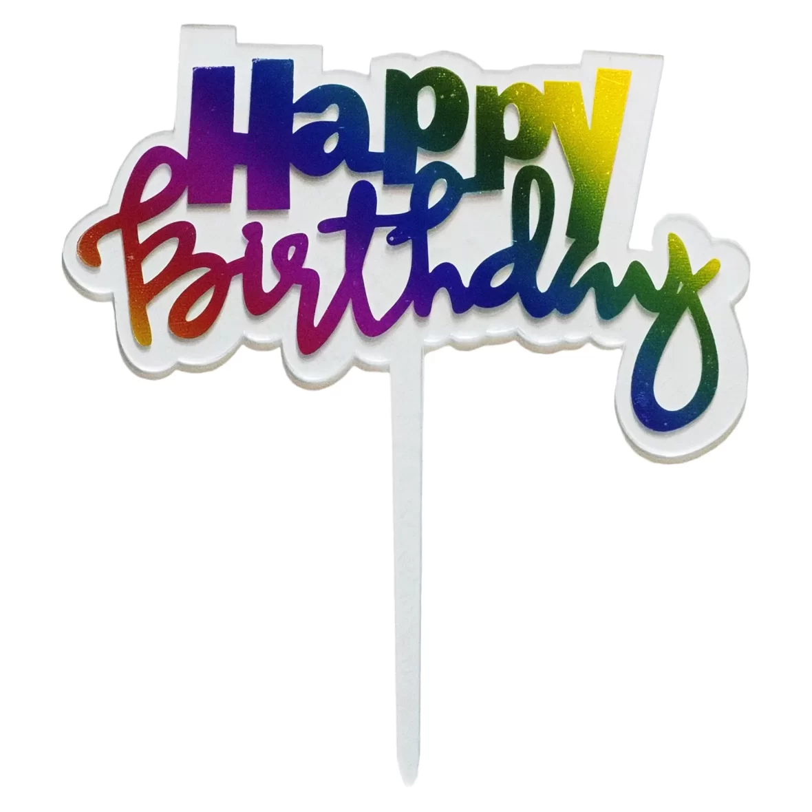 Topper tort Happy Birthday, multicolor