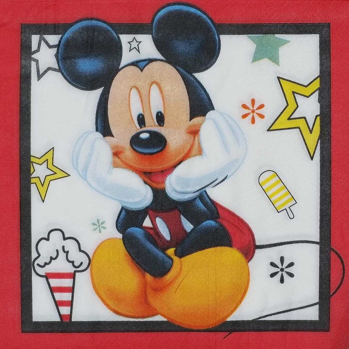 Set 10 servetele Mickey, model 2