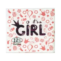 148-set-12-servetele-its-a-girl-33-x-33-cm