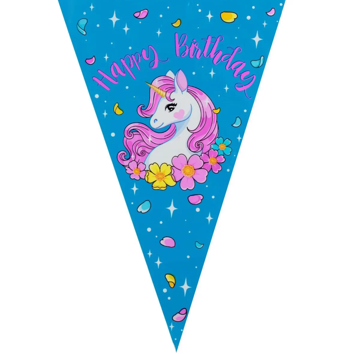 Set ghirlanda cu 10 stegulete Unicorn