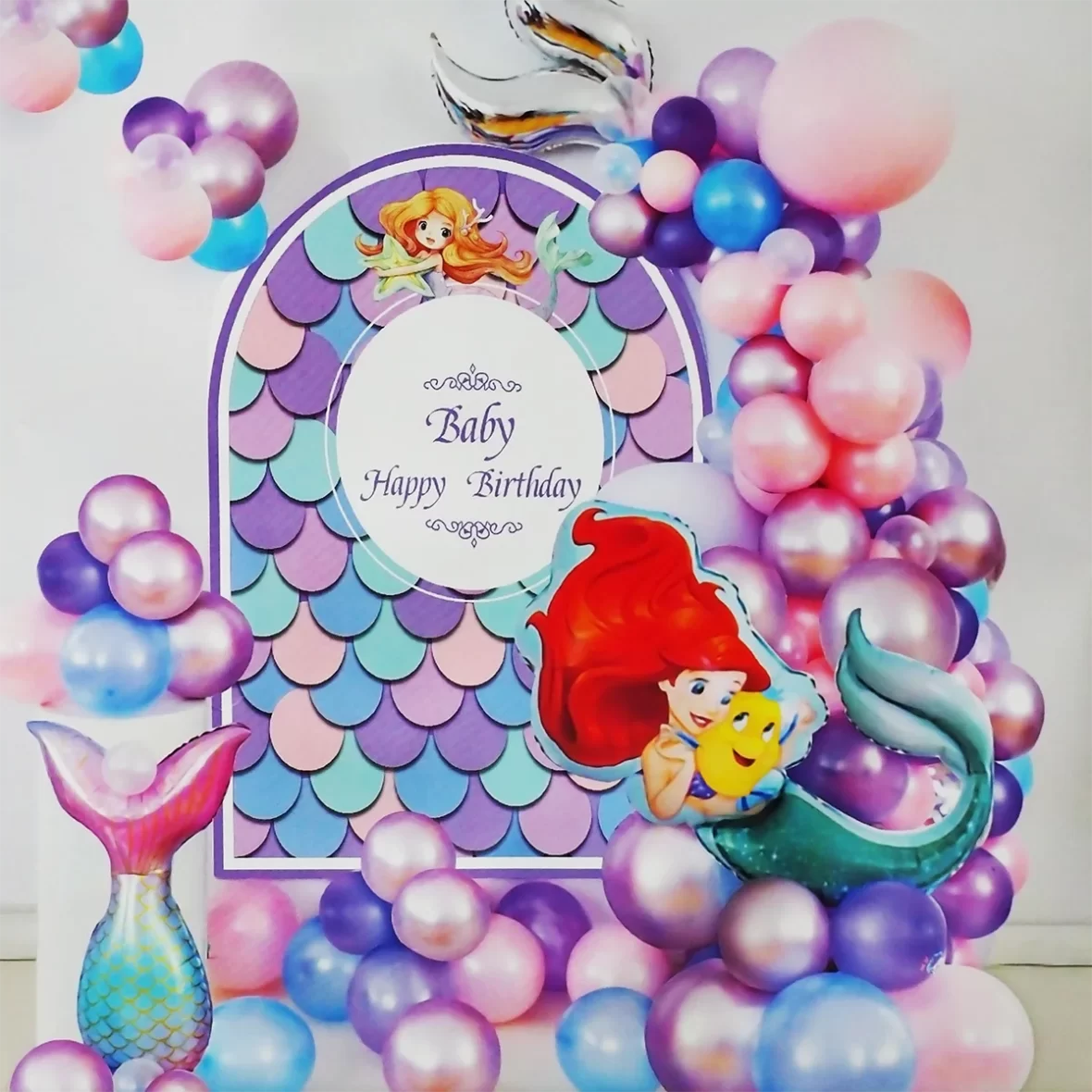 Set arcada baloane cu tematica Sirena