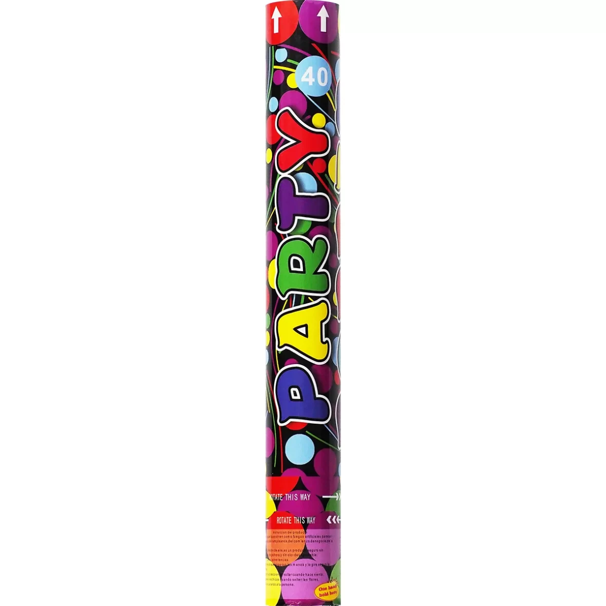 Tun confetti multicolor, 40 cm