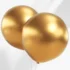 Balon latex Auriu Cromat, oval, 45 cm, cod culoare #106