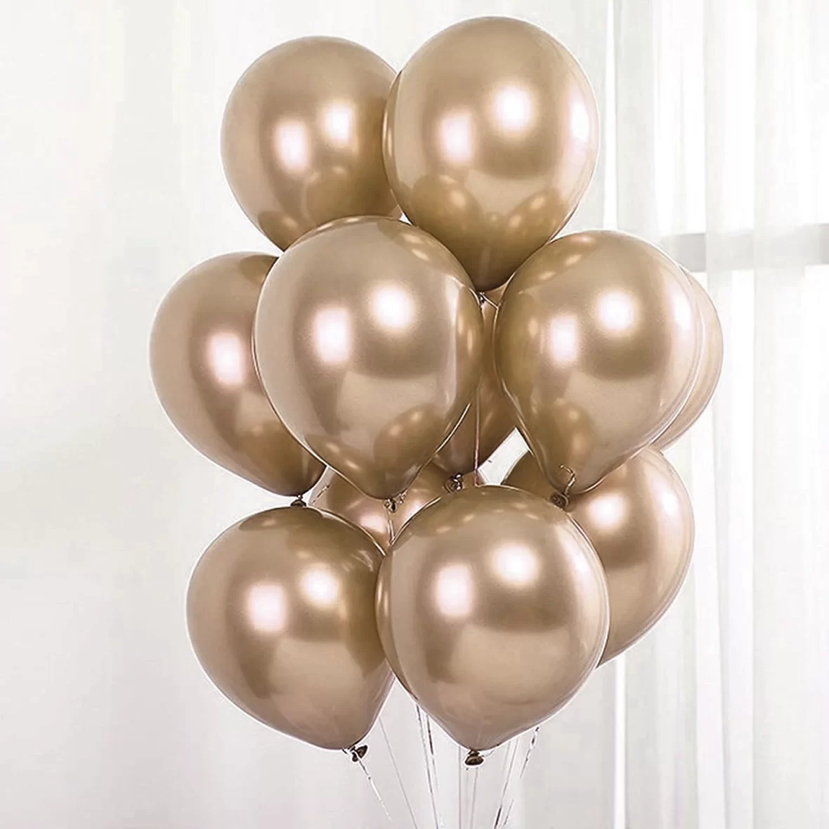 Set 6 Baloane Latex, Cromate, Sand, 30 cm