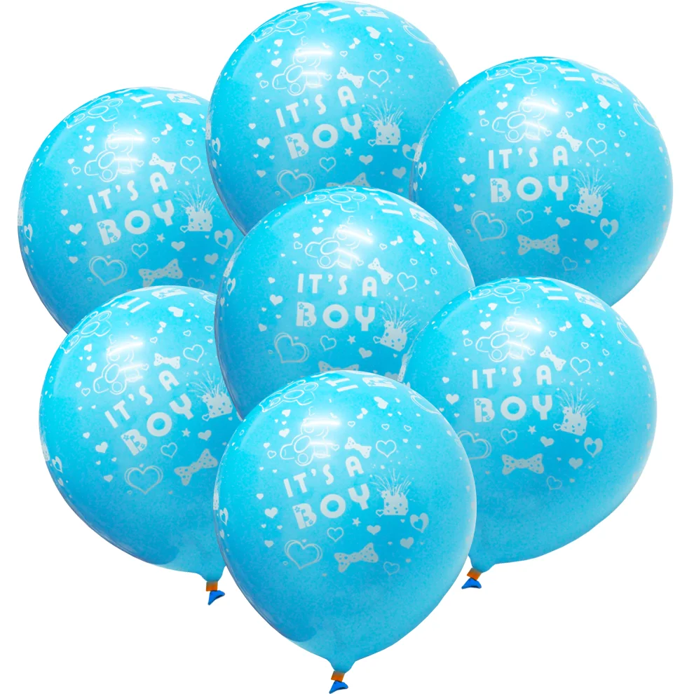 Set 6 baloane latex It’s a boy, 30 cm