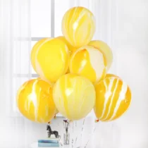238_4-set-6-baloane-latex-marmorate-galben-36-cm