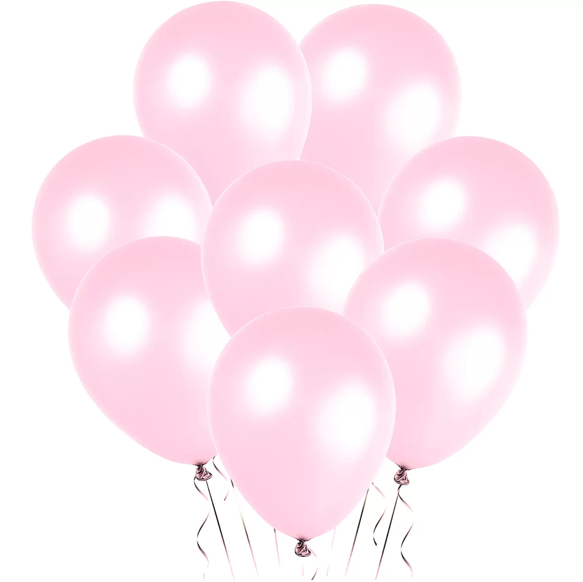 Set 10 baloane latex, Roz Deschis, perlate, de 30 cm, cod culoare #099