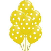 246_3-set-6-baloane-latex-cu-buline-galben-cu-buline-albe-30-cm