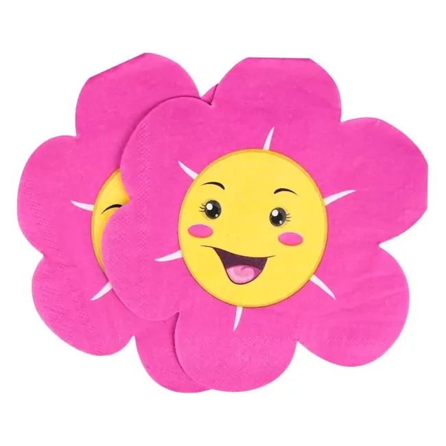 Set 10 servetele in forma de floare