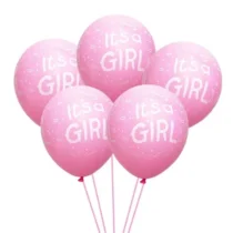 448-set-10-baloane-its-a-girl-30-cm-roz
