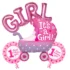 Set decor baloane 1'st Baby Girl, 4 baloane