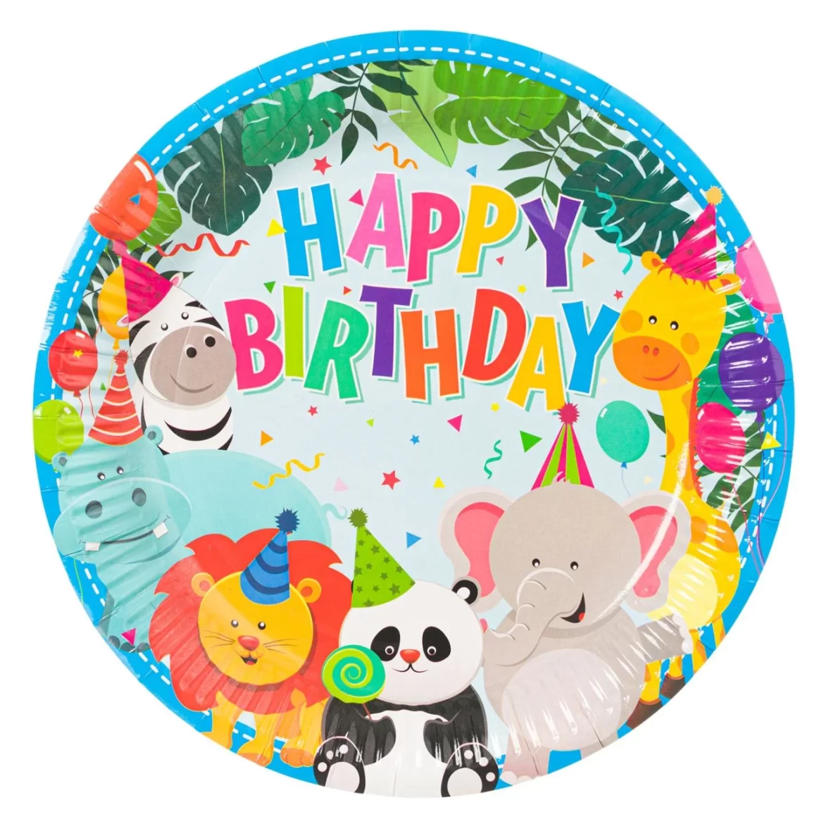 Set 6 farfurii Jungle Party, 18 cm