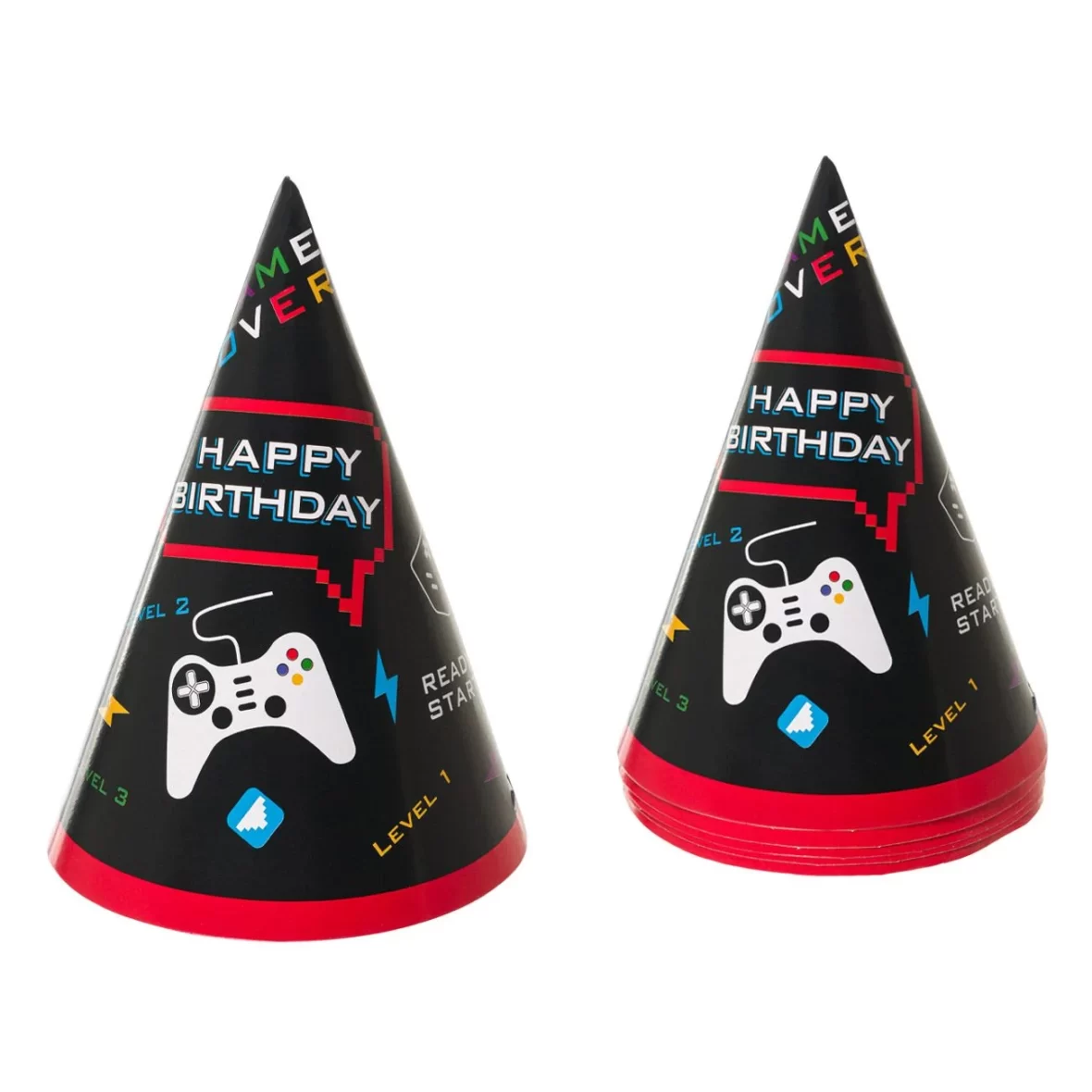 Set 6 coifuri Happy Birthday, Game Party