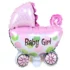 Balon carucior Baby Girl, 80 cm, roz
