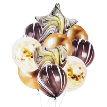 699-set-aranjament-10-baloane-folie-si-latex-agate-maro-auriu