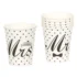 Set 6 pahare petrecere nunta Mr & Mrs