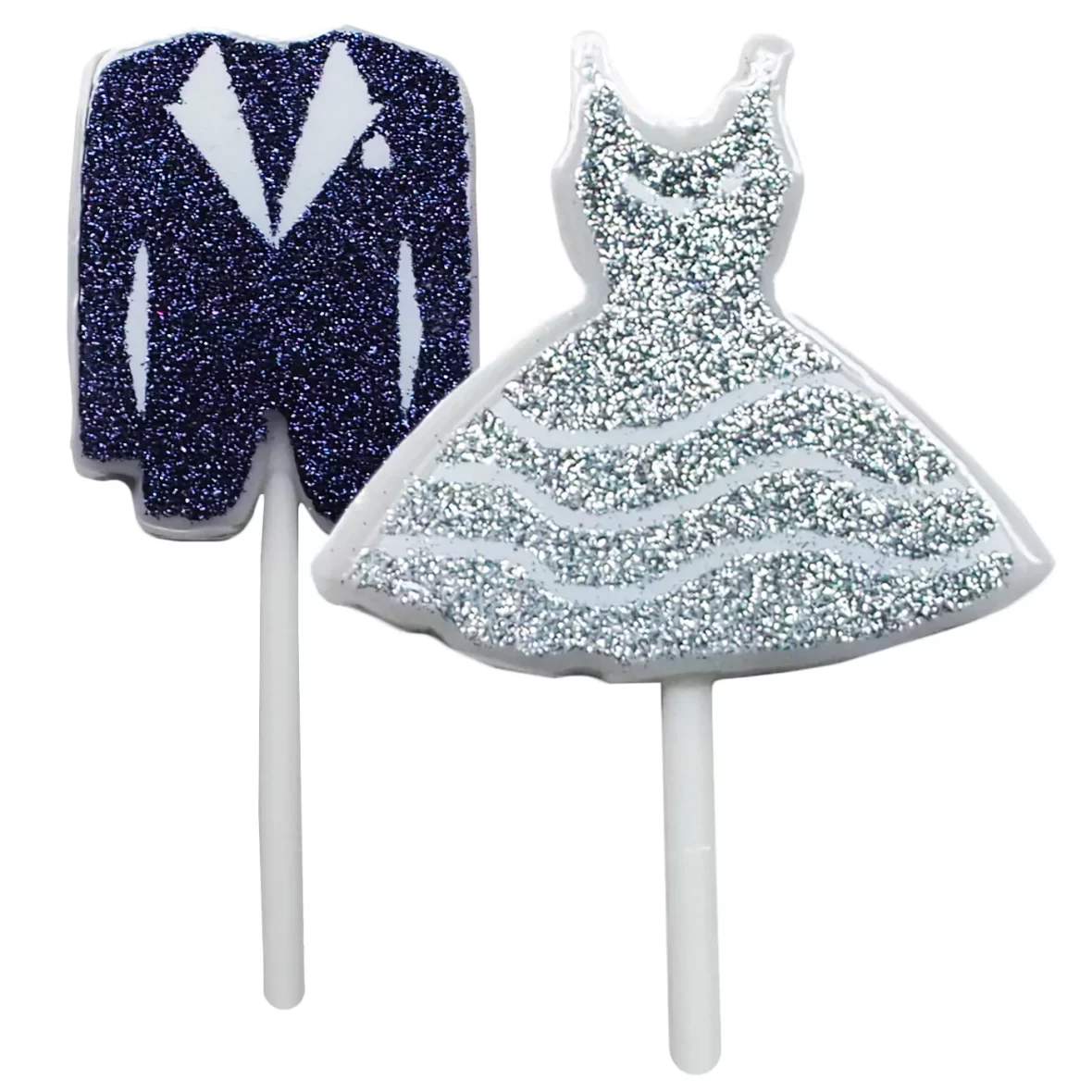 Lumanari tort nunta Mr. si Mrs.