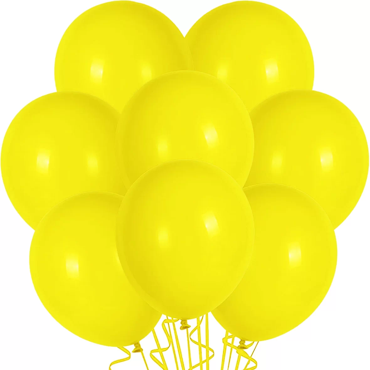 Set 10 baloane latex, Galben-Verzui, de 30 cm, cod culoare #016