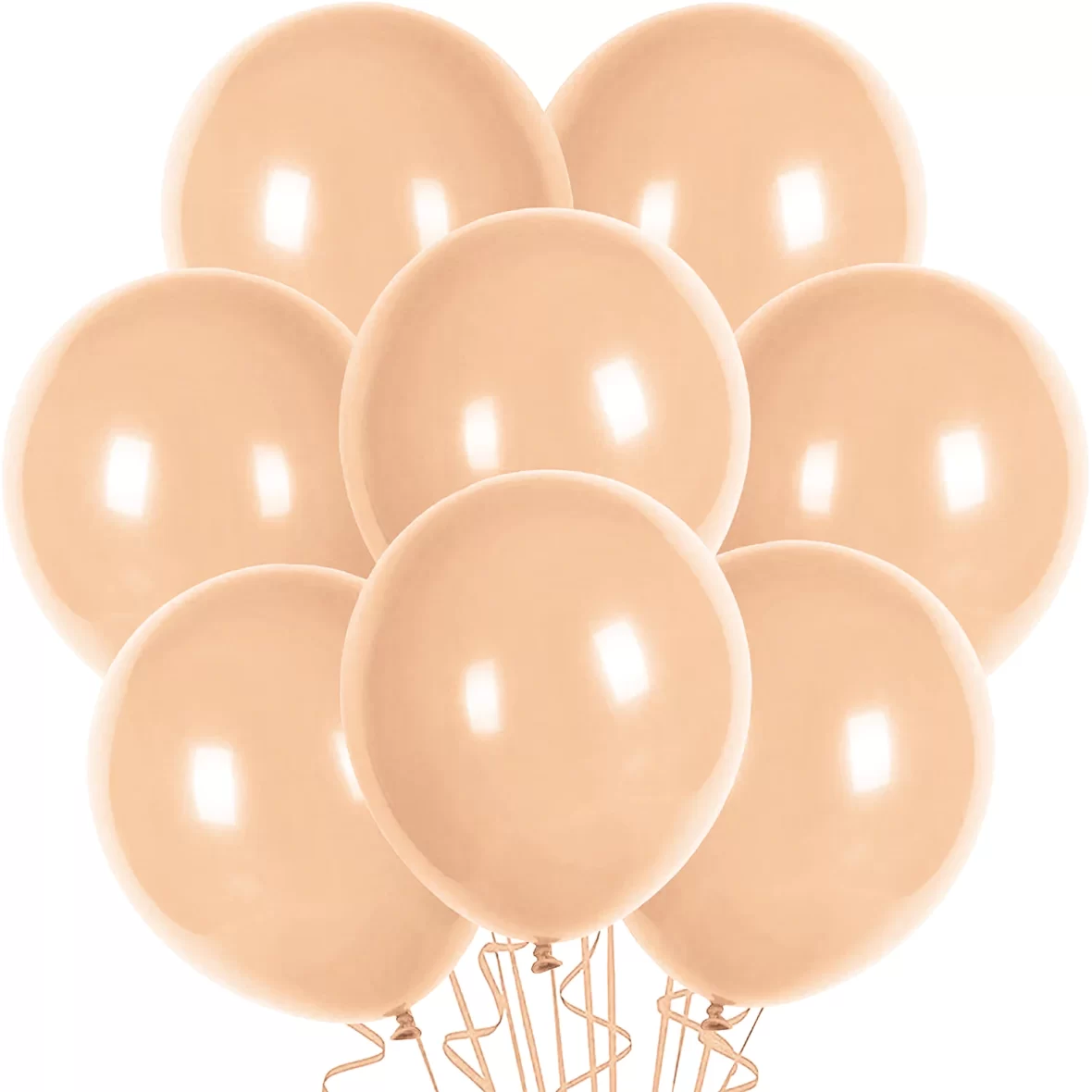 Set 10 baloane latex, Bej, de 30 cm, cod culoare #036