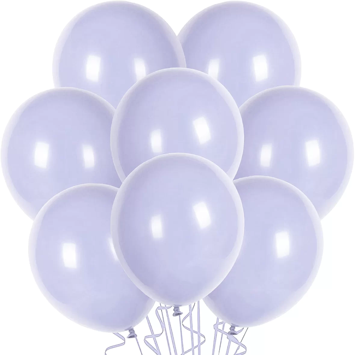 Set 10 baloane latex, Mov Deschis, de 30 cm, cod culoare #038