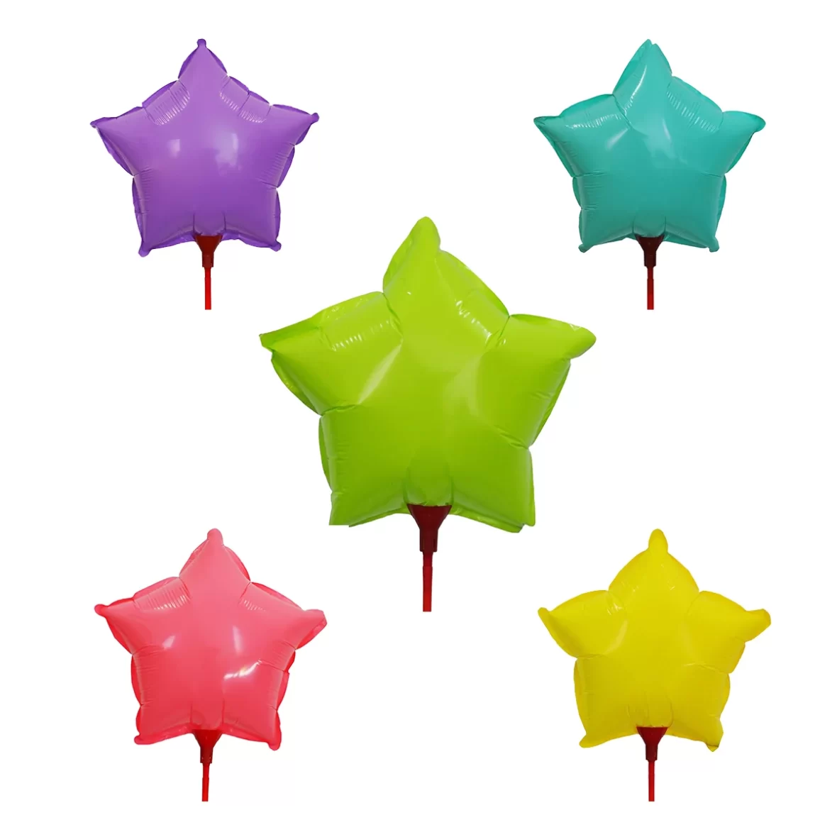 Baloane folie in forma de stea, 20 cm
