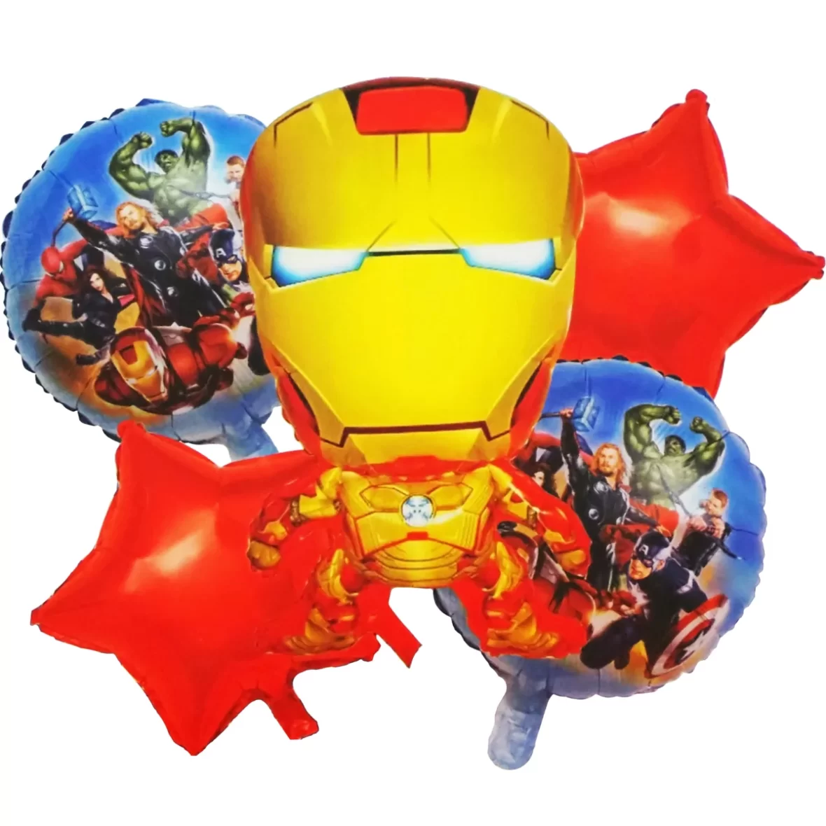 Set 5 baloane folie Ironman