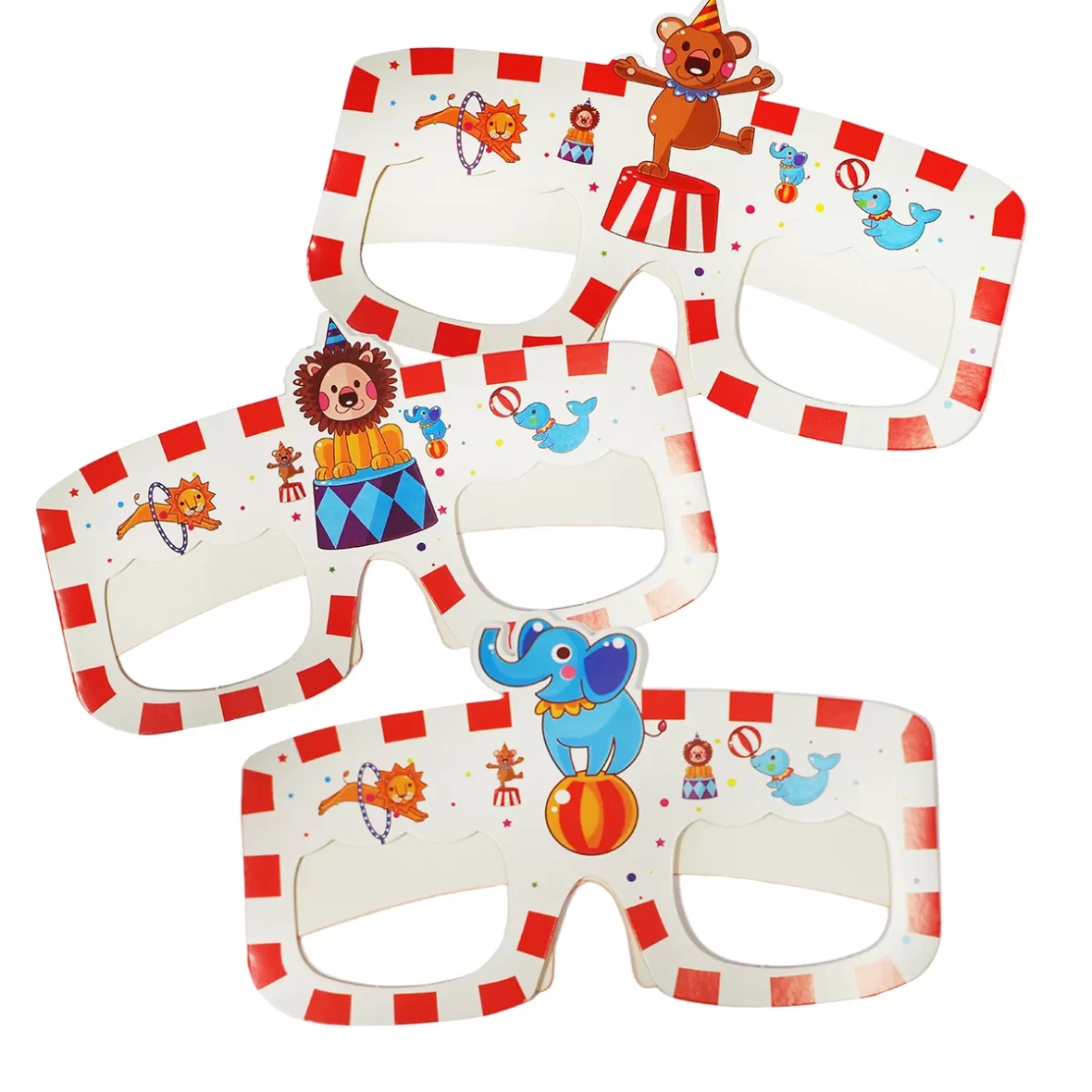 Set 3 ochelari Jungle Party Animalute