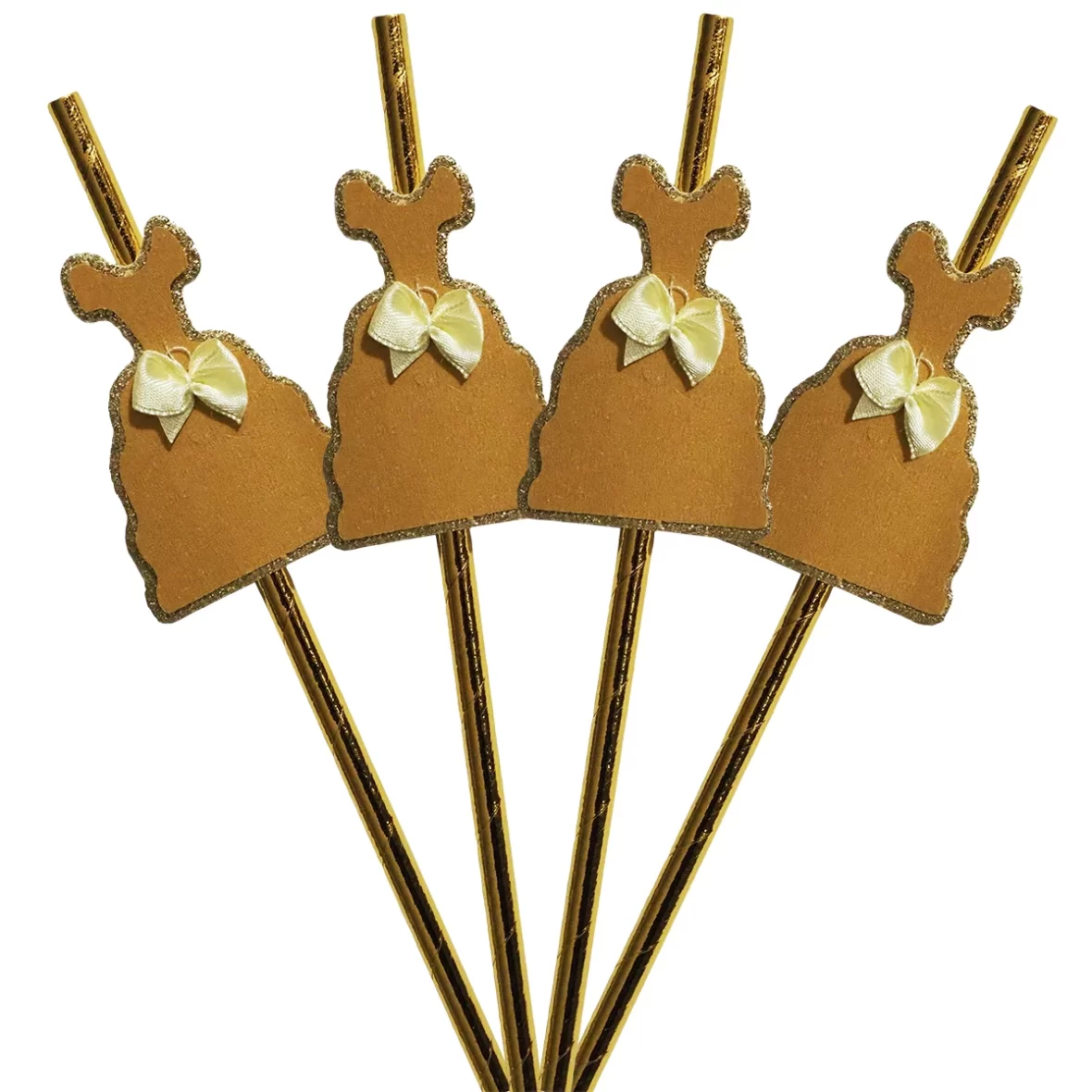 Set 4 paie aurii, model rochita