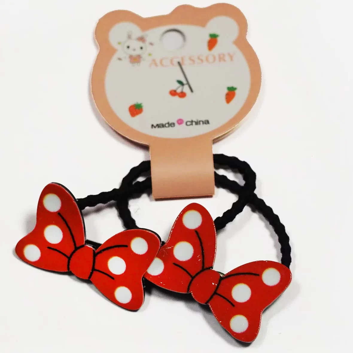 Set 2 elastice par cu bulinute Minnie