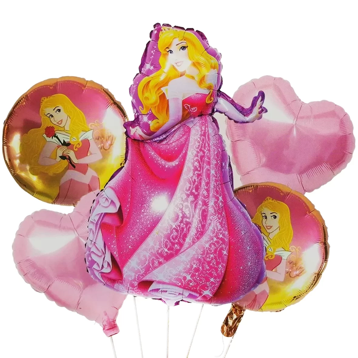 Set aranjament 5 baloane Frumoasa din Padurea Adormita