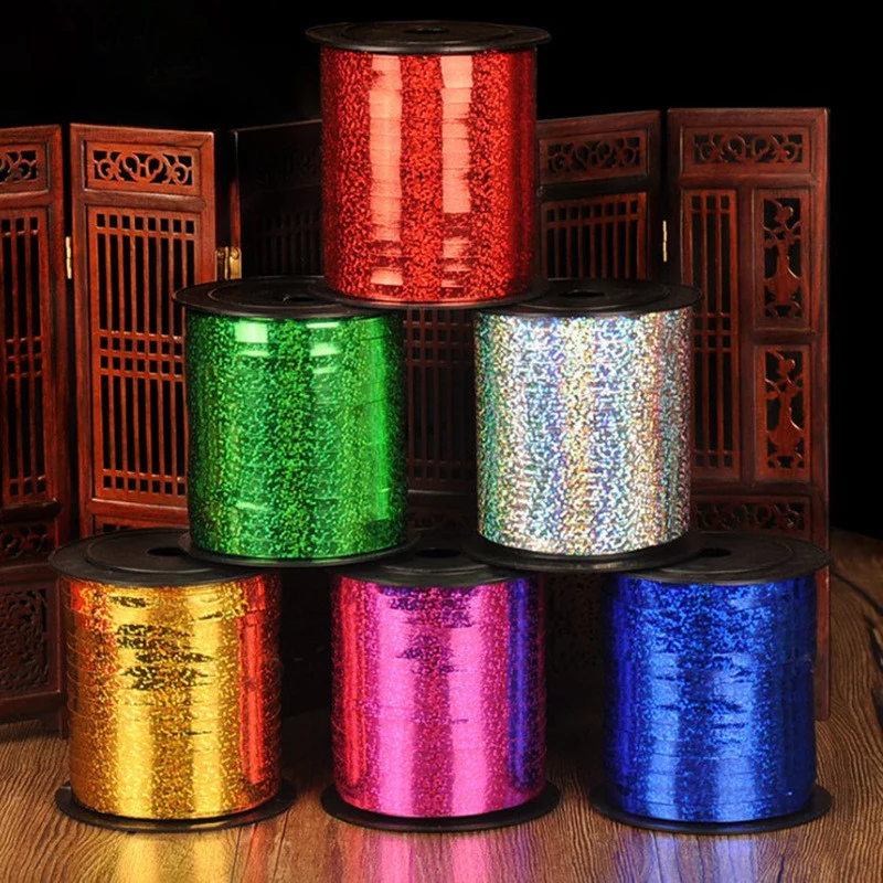 Rola panglica decorativa cu efect glitter, 220 m