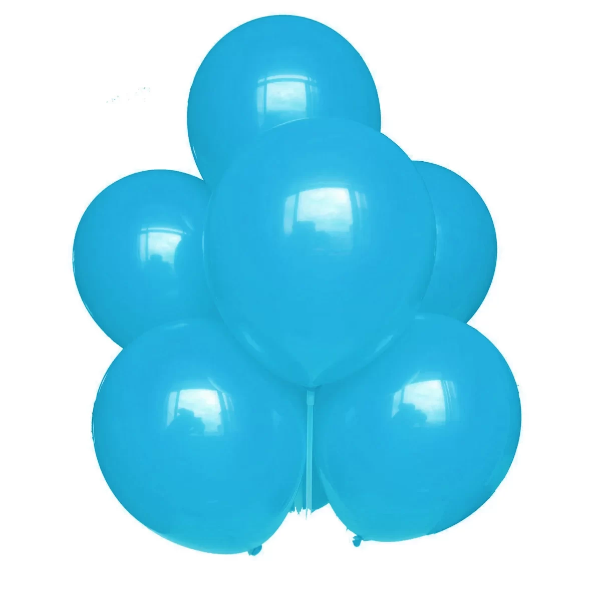 Set 10 baloane latex Turcoaz Mediu, 25 cm