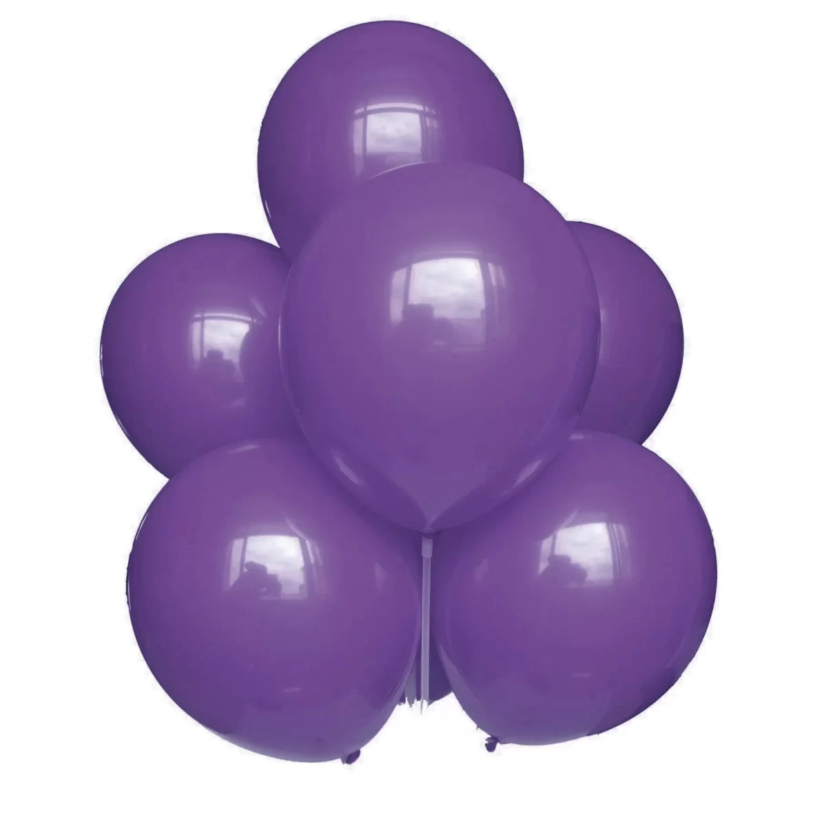 Set 10 baloane latex Mov Inchis, 25 cm