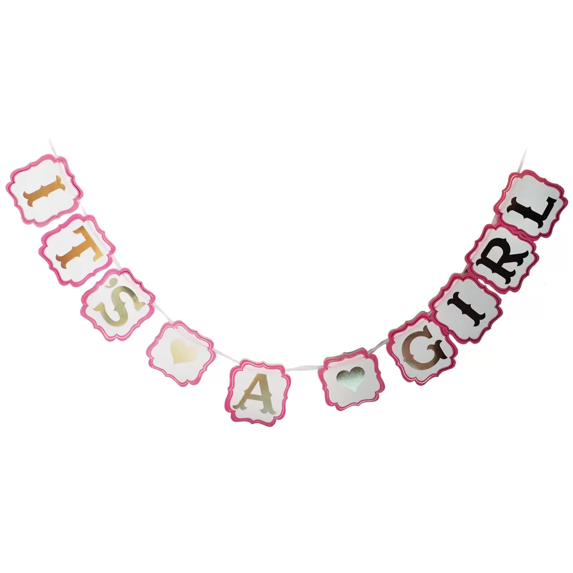 Set ghirlanda decorativa It’s a Girl