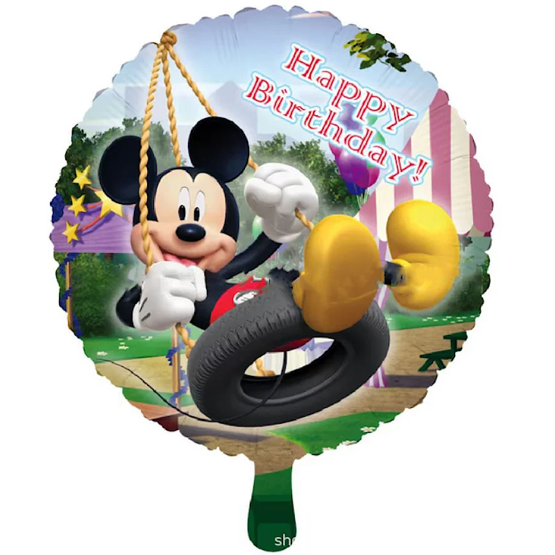 Balon folie Mickey, rotund, 45 cm