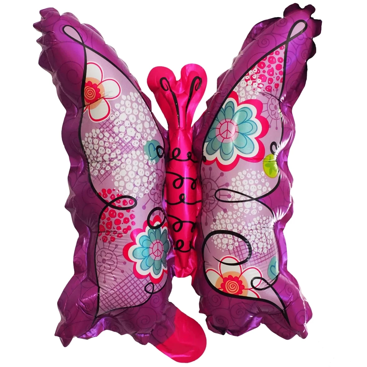 Balon folie minifigurina Fluturas mov, 25 cm